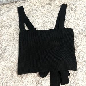 Black crop top